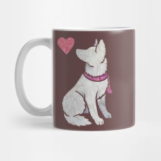 White Shepherd watercolour Mug